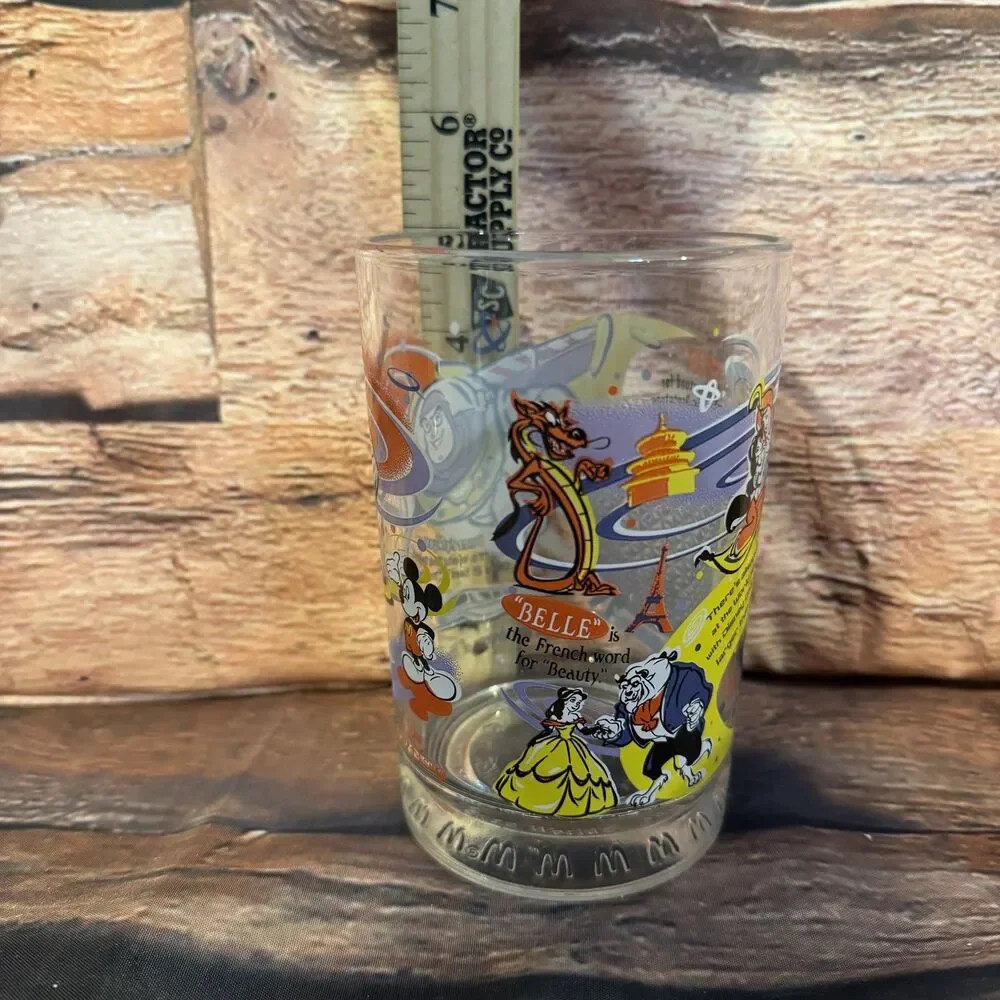 Vintage 2000 McDonald's Disney Epcot World Showcase Glass Buzz Lightyear Mickey